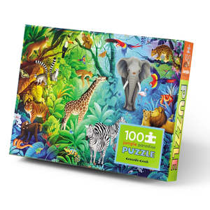 Crocodile Creek 100 Piece Holographic Puzzle - Jungle Paradise