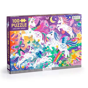 Games: Mudpuppy Unicorn Magic 100 Piece Puzzle
