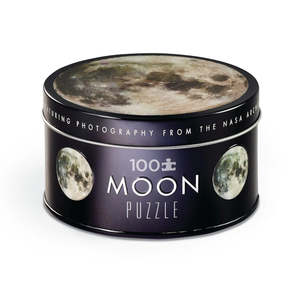 Games: Crocodile Creek 100 Piece NASA Puzzle Tin - Moon