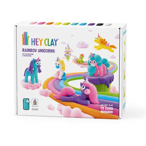 Clay Craft: Hey Clay - Rainbow Unicorns (15 Cans)