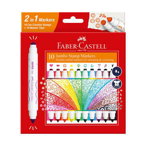 Colouring: Faber-Castell Jumbo Stamp Markers 10pk
