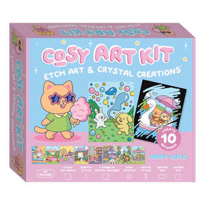 New Arrivals: Cosy Art Kit Etch Art & Crystal Creations - Happy Days