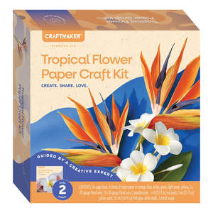 Make Your Own Kits: Craft Maker Tropical Flower Paper Craft Kit