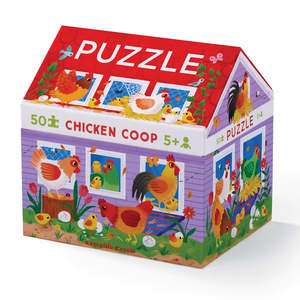 Crocodile Creek 50 Piece House Puzzle - Chicken Coop