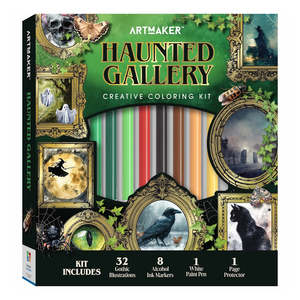 Adult Colouring: Art Maker Creative Colouring Kit - Haunted Gallery