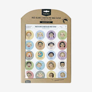 Books Journals: Kuwi & Friends Magnet Set - Ngā Kare ā-Roto / Feelings & States
