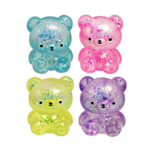 Sensory Fidget Toys: Squish & Squeeze Glitter Bear