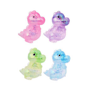 Sensory Fidget Toys: Glitter Dinosaur Squeeze Toy (Assorted)