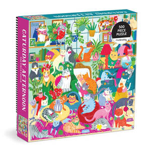 Games: Caturday Afternoon 500 Piece Family Puzzle