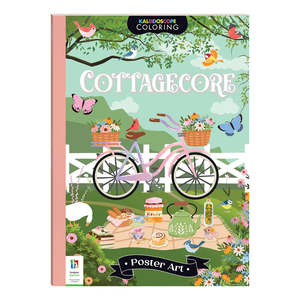 Art Colouring: Kaleidoscope Colouring Poster Art - Cottagecore