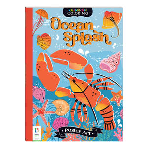 Kaleidoscope Colouring Poster Art - Ocean Splash