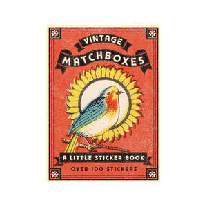 Art Colouring: Vintage Matchboxes - A Little Sticker Book