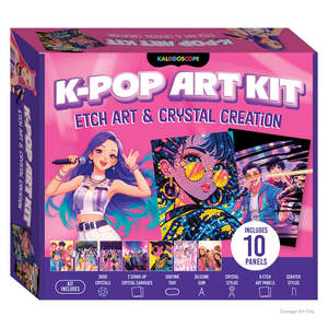 Diamond Art: Kaleidoscope K-Pop Art Kit- Etch Art & Crystal Creation