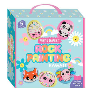 Painting Kits: Paint & Share Kawaii Rock Painting Kit