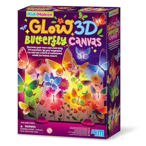 KidzMaker Glow 3D Butterfly Canvas