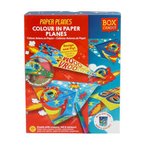 Box Candiy Colour-in Paper Planes Set