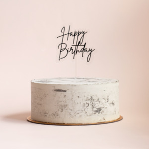 Accessories: Black Cake Topper