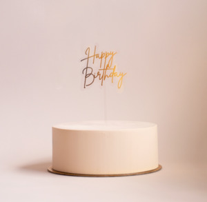Accessories: Gold Cake Topper