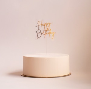 Accessories: Gold Cake Topper