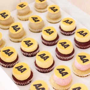 Custom And Branded: Mini Branded Custom Cupcakes