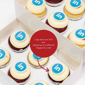 Custom And Branded: Branded Logo Cupcakes