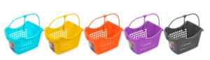 Accessories: Hanging Rectangle Peg Basket - 5 Colours