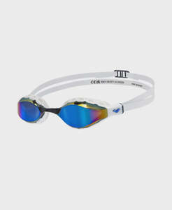Racing Goggles: Air Sonic MIrror Blue-White Racing Goggle (Outdoors) Arena