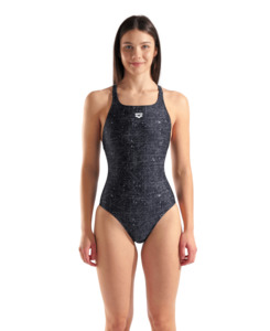 Arena Performance Women's Ribbed Swim Pro Back Swimsuit - Black