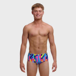 Boys Swimwear: Boys Fault Lines Sidewinder Swim Trunks - Funky Trunks