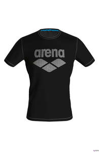Arena Men's Gym S/S Logo - Black