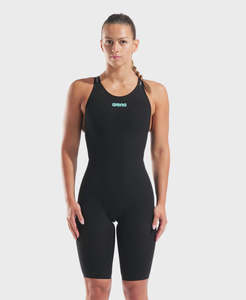 Women's Powerskin Veloce Racesuit OB - Black-Teal Arena