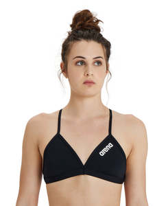 Swimwear: Women's Solid Tie Back Top