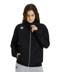 Arena Team Unisex Hooded Panel Jacket - Black