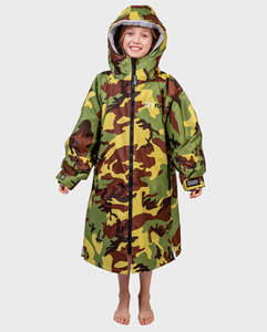 Dryrobe Advance Youth Long Sleeve - Camo/Grey