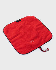 Swim Parka Jackets: Dryrobe Change Mat - Black/Red