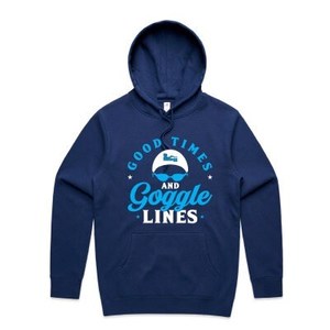 MENS HOODIE GOOD TIMES AND GOGLE LINES