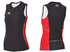 Swim Tri Specials: TX1000 WOMENS SINGLET BLACK PINK