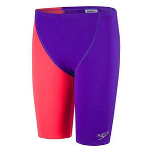 Youth Racing: BOYS ENDURANCE+ HIGH WAIST JAMMER ROYAL PURPLE/RED SPEEDO