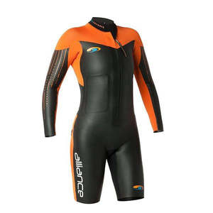 BLUE70 MENS ALLIANCE SWIMRUN WETSUIT - BLACK/ORANGE