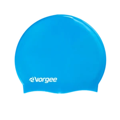 VORGEE FITNESS CLASSIC SILICONE SWIM CAP - LIGHT BLUE