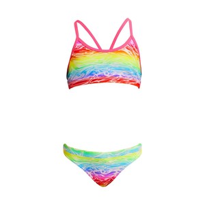 All Girls Swimwear: FUNKITA RACERBACK TWO PIECE - LAKE ACID