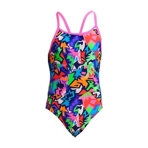 All Girls Swimwear: FUNKITA DIAMOND BACK ONE PIECE SWIMSUIT - SHARP EDGES