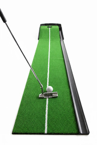 Indoor Golf Putting Mat with Ball Returner