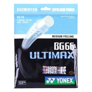 Strings: Yonex BG66 Ultimax Badminton String