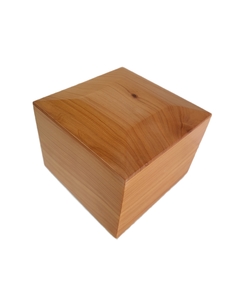 Products: Wood Cremation Urn Half Size - Swiss Wood Technician