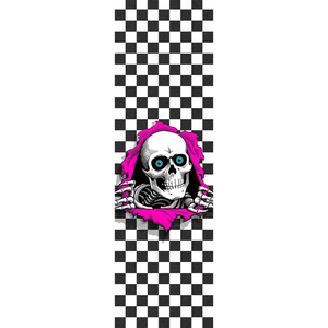 Products: Ripper Checker PINK/WHITE Grip Tape 10.5" - Powell Peralta - SWITCH STANCE SURF & SKATE
