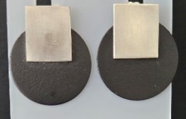 Products: Earrings - Black & Silver series, 1 medium - Swoon