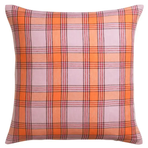 Products: SALE Sage x Clare Isla Vivid Coral Linen Pillowcase Set - 2 sizes - Swoon