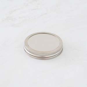 Utensils: Stainless Steel Preserving lid to fit a wide mouth jar