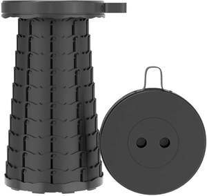 Accessories 1: Cello Stool - Telescopic Round Plastic Adjustable 6.5-44.5cm, Black